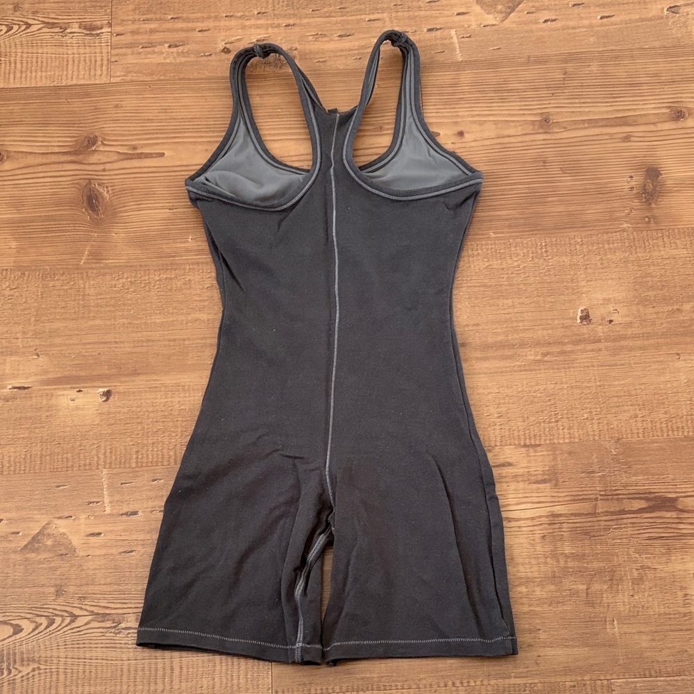 SKIMS Dark Gray Outdoor Mid Thigh Romper - Picture 3 of 3
